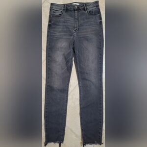 Hidden Jeans Womens Dark Gray Wash Raw Hem Size 30
